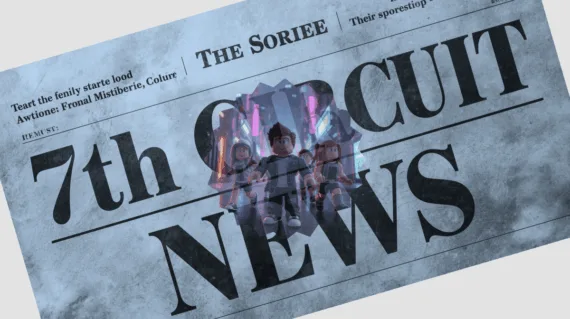 7th Circuit Roblox News headline featuring gaming avatars in public